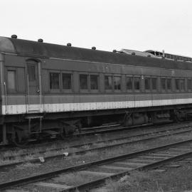 An SFX coach in the car sidings at Newcastle yard, Newcastle, NSW