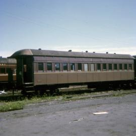 Suburban end platform coach in Newcastle yard, Newcastle, NSW