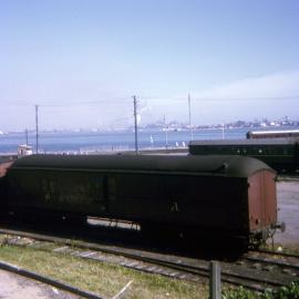 EHO passenger brake van in Newcastle yard, January 1975