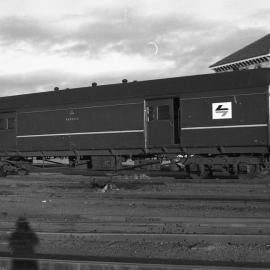 KB mail van Newcastle yard, Newcastle, NSW, mid 1981