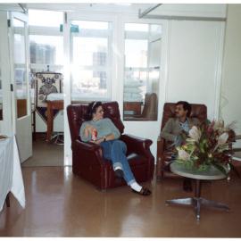 Pauline Dobson CNC, Dr Yadu Singh at AIDS Ward (Old Renal Unit) RNH
