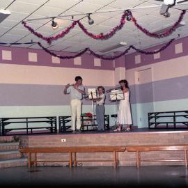 Rehearsing for the Christmas Carols at Kurri Kurri, NSW, December 1986