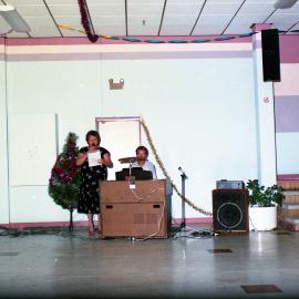 Rehearsing for the Christmas Carols at Kurri Kurri, NSW, December 1986