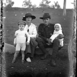 Australian soldier with family, [1914-1918]