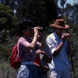 Students with binoculars - Hunter Wetlands Centre, Shortland