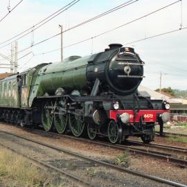 Former London & North Eastern Railway (LNER) Class A3 Locomotive 4472 'Flying Scotsman' at Adamstown, NSW.