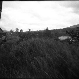 Unidentified shot from window of a locomotive, [n.d.]