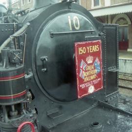 SMR 10 and the headboard telling why it was at Newcastle, NSW, April 2007