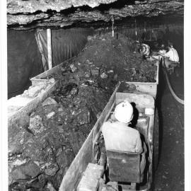 10-SC shuttle car behind continuous miner at Wallarah Colliery, NSW