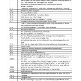 Summary : Jack Barrett (1904-1991) - Sawyers Gully & environs. Recorded 8 November 1983. Part 1/2