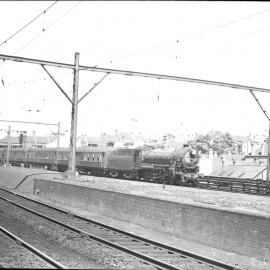 NSWGR C36 Class locomotive, no. 3643, possibly Newcastle Flyer, Macdonaldtown, NSW, [n.d.]