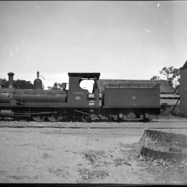 M.C. Davies 2-6-2 logging locomotive, named 'Coates', unidentified location, [n.d]