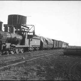 Queensland Railways B15 class, at water tower, Barcaldine Qld