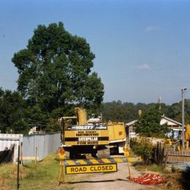 Road works, Kurri Kurri, NSW, March 1991