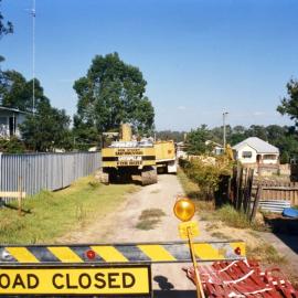 Road works, Kurri Kurri, NSW, March 1991