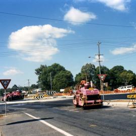 Road works, Kurri Kurri, NSW, March 1991
