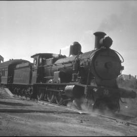 NSWGR C32 Class, no. 3309, with passenger train, unidentified location, rural, [n.d.]