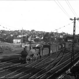 NSWGR C32 Class, no. 3345, hauling freight, unidentified location, suburban, [n.d.]