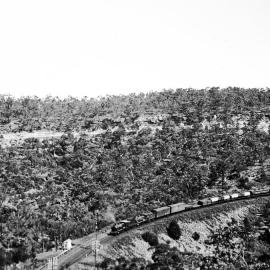 NSWGR D53 Class locomotives, freight train, rugged terrain, unidentified location, [n.d.] 3