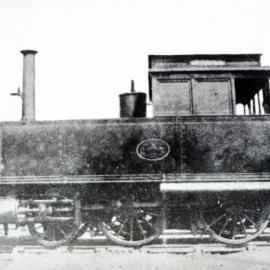 2-4-0T locomotive, unusual details, [built c.1860], unidentified railway and location, [n.d.]