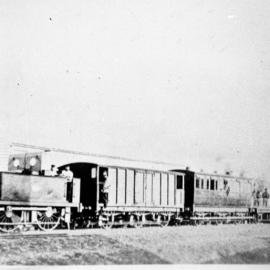 Unidentified 2-4-0T locomotive, unidentified location, [c. 1860]