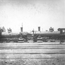 NSWGR K class locomotives, 295 and 294, Eveleigh, [c. 1890].
