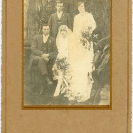 A portrait of a wedding couple, [n.d.]