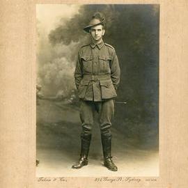 Claude Bowden in military uniform, [n.d.]
