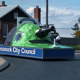 Cessnock City Council float. May Day parade, Kurri Kurri, NSW, May 1988