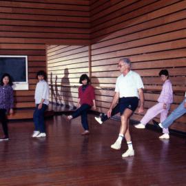 Dancing in hall in group - University of Newcastle, Australia