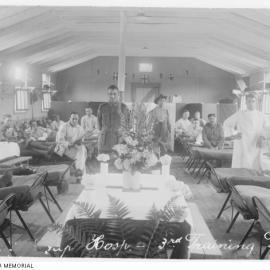 AIF Group Hospital ward at the 3rd Training Brigade, Hurdcott, Wiltshire, UK during World War 1