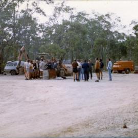 Work site for the upgrade to the John Renshaw Drive near Kurri Kurri, NSW, May 1977