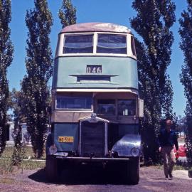 Osborn's Muswellbrook Albion SPCX19W MO-5303 (x DRT&T 1918), Warwick TAFE, depot yard, Muswellbrook, NSW, 30 November 1969