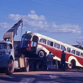 Peter Anderson's REO Pusher unregistered, White Crane Truck, Erina Heights, NSW, 21 July 1973