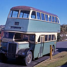 DGT Leyland OPD2-1 2686, terminus, Grayson Avenue Kotara, NSW, 15 July 1972