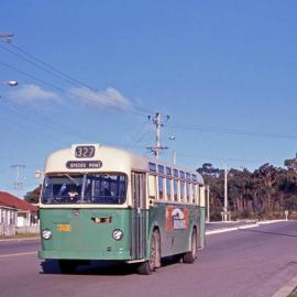 PTC Leyland OPSU-1 2717, Warners Bay Road near Pacific Highway, Charlestown, NSW, 15 November 1972