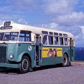 PTC Leyland OPD2-1 SD 2851, HCVA Tour, lookout off Memorial Drive, Bar Beach, NSW, 21 February 1976