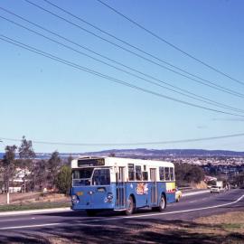 UTA Leyland Leopard MK II 3833, Pacific Highway, Tingira Heights, NSW, July 1980