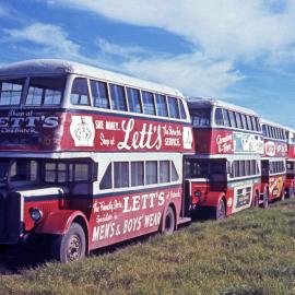 Rover Motors AEC Regents MO-4559 (xDRT&T 1660), & 3 others, Maitland Road, near Kurri Kurri, NSW, 1970