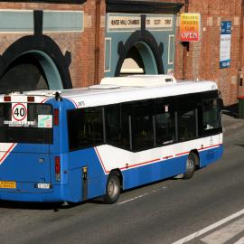 STA M.A.N 11.220 3675, Scott Street at Market Street, Newcastle, NSW, 6 August 2013