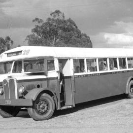 Rover Motors AEC Regent MO-378 (29) (x DRT&T 1457 rebodied), HCVA special hiring, at Kitchener, NSW, 4 December 1971