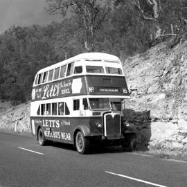 Rover Motors AEC Regent MO-4559 (16) (x DRT&T 1660), HCVA tour, Wollombi Road, Wollombi, NSW, 4 December 1971
