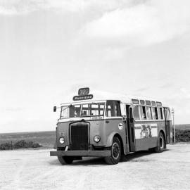 PTC Leyland OPD2-1 SD 2851, near terminus off Scrubby Street, Redhead, NSW, 21 February 1976