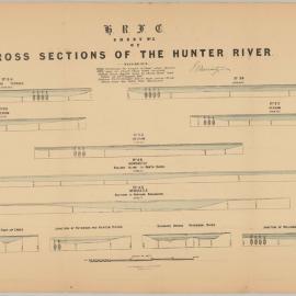 Floods in the Hunter - HRFC Sheet No. 3 - Cross sections of the Hunter River