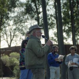 Mr. Kevin McDonald speaks at Environment Week, the University of Newcastle, Australia - 1992