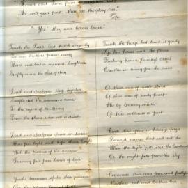 Poem, "In Memoriam The brave who dies Stockton Pitt December 1896"