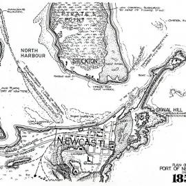 Plan of the Port of Newcastle in 1851