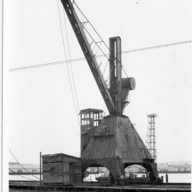 Hydraulic Crane, East Basin, (note Lee No. 2 in background), 1953 