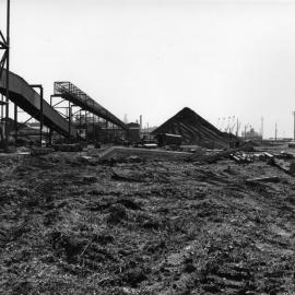 Port Waratah Coal Services, OC6 conveyor gallery under construction, 1974 