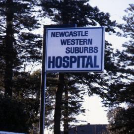 Sign - Western Suburbs Hospital, Waratah, NSW, Australia